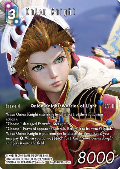 Onion Knight Full Art Re-194H/18-125H Legacy Collection Final Fantasy card
