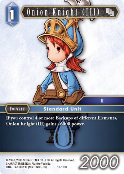 Onion Knight III Refia 10-116C Opus X Final Fantasy card