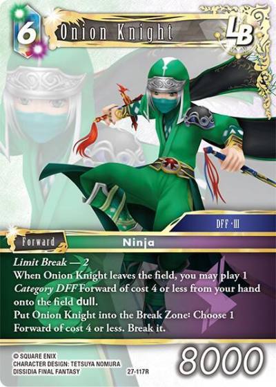 Onion Knight LB 27-117R Journey of discovery Final Fantasy card