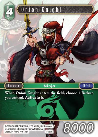 Onion Knight Ninja 1-067R Opus I Final Fantasy card