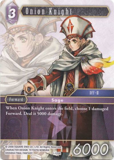 Onion Knight Sage 1-125R Deck Exclusive Cards Final Fantasy card