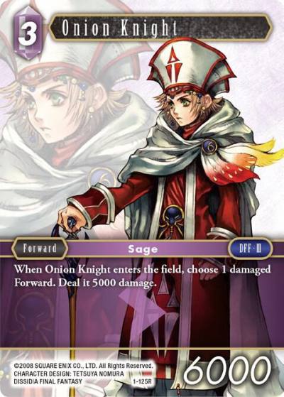 Onion Knight Sage 1-125R Opus I Final Fantasy card