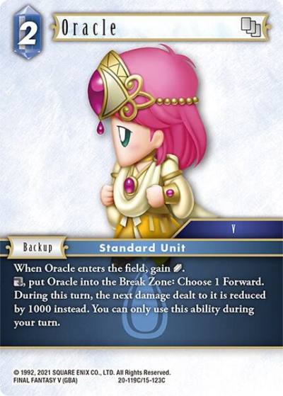 Oracle 20-119C/15-123C Dawn of Heroes Final Fantasy card