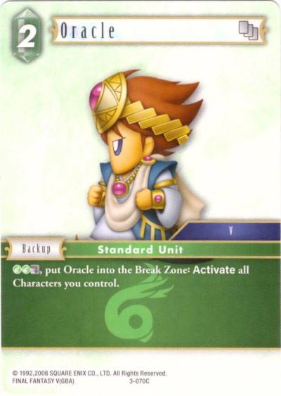 Oracle 3-070C Deck Exclusive Cards Final Fantasy card