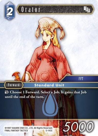 Orator Female Unit 5-143C Opus V Final Fantasy card