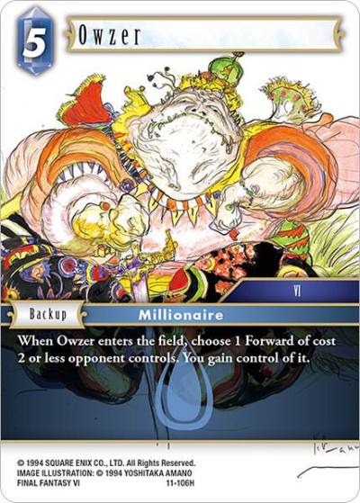 Owzer 11-106H Opus XI Final Fantasy card