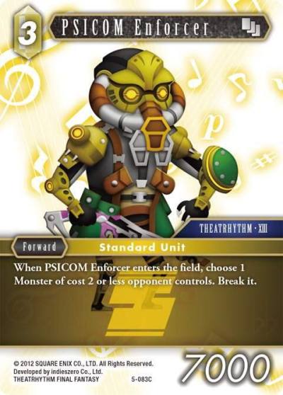 PSICOM Enforcer 5-083C Opus V Final Fantasy card