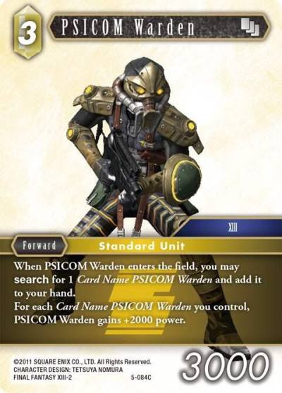PSICOM Warden 5-084C Opus V Final Fantasy card