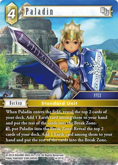 Paladin 14-071C Opus XIV: Crystal Abyss Final Fantasy card
