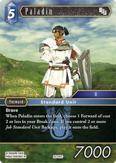 Paladin 22-101C Hidden Hope Final Fantasy card
