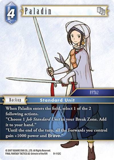 Paladin 9-112C Opus IX Final Fantasy card