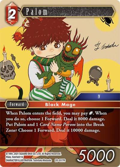 Palom 20-017R Dawn of Heroes Final Fantasy card