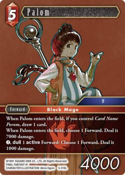 Palom 5-018L Opus V Final Fantasy card