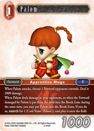 Palom Rare 2-016R Opus II Final Fantasy card
