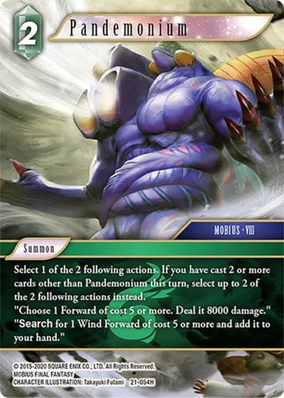 Pandemonium 21-054H Beyond Destiny Final Fantasy card