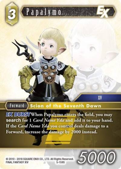 Papalymo EX 5-159S Opus V Final Fantasy card
