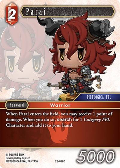 Parai 23-017C Hidden Trials Final Fantasy card