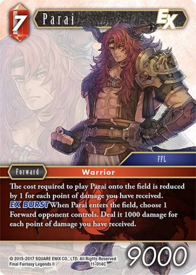 Parai EX 11-014C Opus XI Final Fantasy card