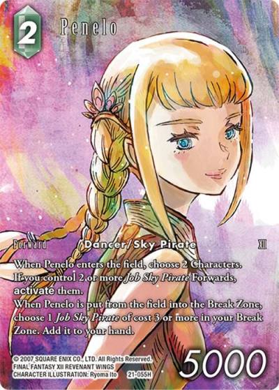 Penelo Full Art 21-055H Beyond Destiny Final Fantasy card