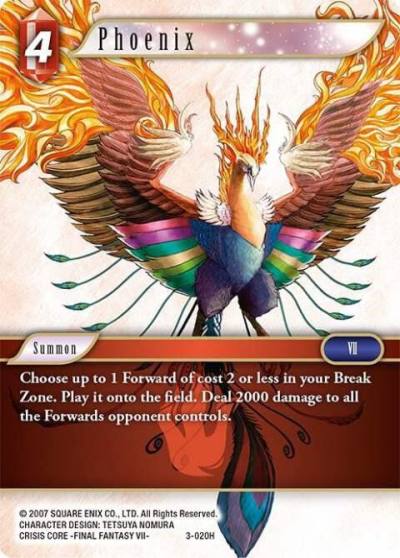 Phoenix 3-020H Opus III Final Fantasy card