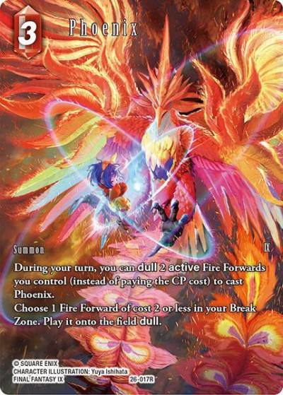 Phoenix Full Art 26-017R Gunslinger in the abyss Final Fantasy card