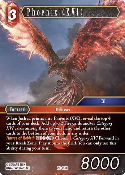 Phoenix XVI 26-018H Gunslinger in the abyss Final Fantasy card