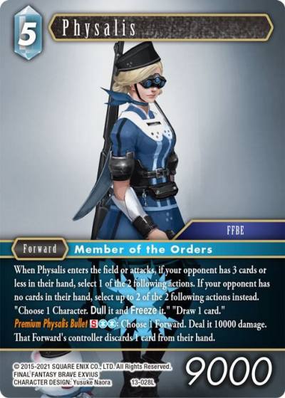 Physalis 13-028L Opus XIII: Crystal Radiance Final Fantasy card