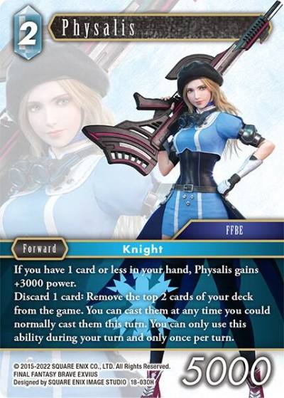Physalis 18-030H Resurgence of Power Final Fantasy card