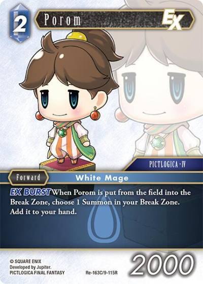 Porom EX Re-163C/9-115R Legacy Collection Final Fantasy card