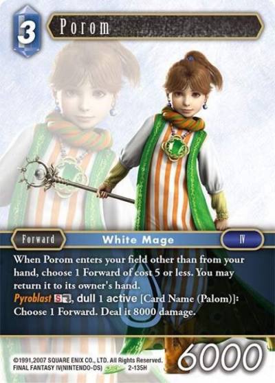Porom Hero 2-135H Opus II Final Fantasy card