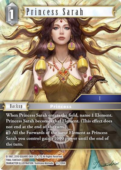 Princess Sarah 11-128H Opus XI Final Fantasy card