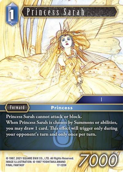 Princess Sarah 17-120H Rebellion's Call Final Fantasy card