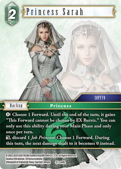 Princess Sarah 21-048L Beyond Destiny Final Fantasy card