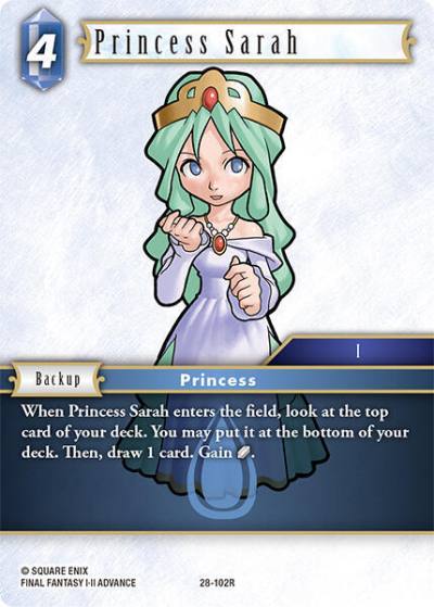 Princess Sarah 28-102R Dreamlike Oceans Final Fantasy card