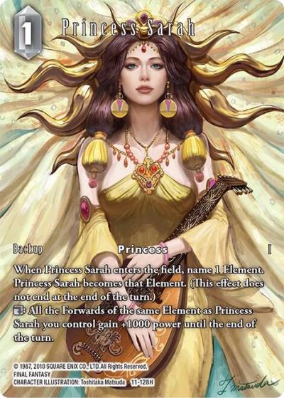 Princess Sarah Full Art 11-128H Opus XI Final Fantasy card