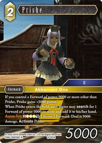 Prishe 10-081R Opus X Final Fantasy card