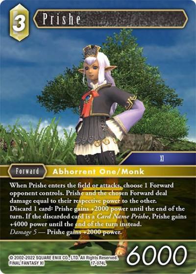 Prishe 17-074L Rebellion's Call Final Fantasy card
