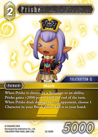 Prishe 22-068R Hidden Hope Final Fantasy card