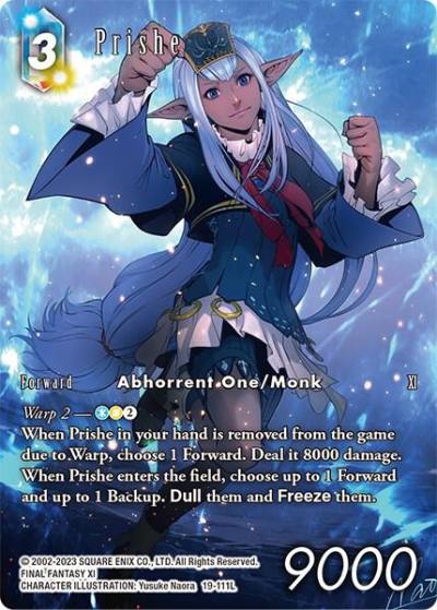 Prishe Full Art 19-111L From Nightmares Final Fantasy card