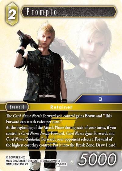 Prompto 27-068R Journey of discovery Final Fantasy card