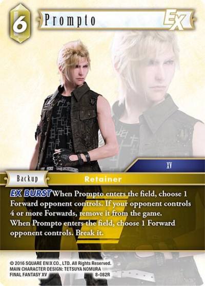 Prompto EX 8-082R Opus VIII Final Fantasy card