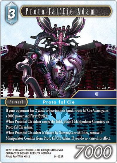 Proto falCie Adam 14-032R Opus XIV: Crystal Abyss Final Fantasy card