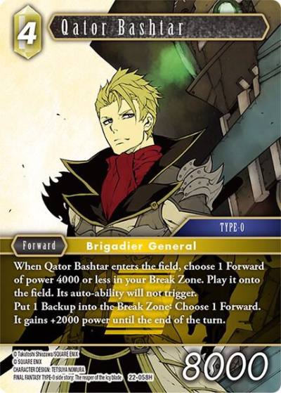 Qator Bashtar 22-058H Hidden Hope Final Fantasy card
