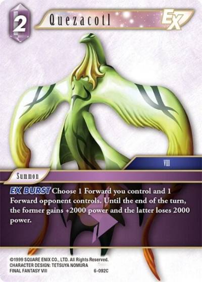 Quezacotl 6-092C Opus VI Final Fantasy card