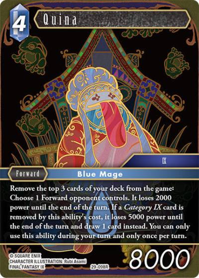 Quina 29-098R Blissful Eternity Final Fantasy card