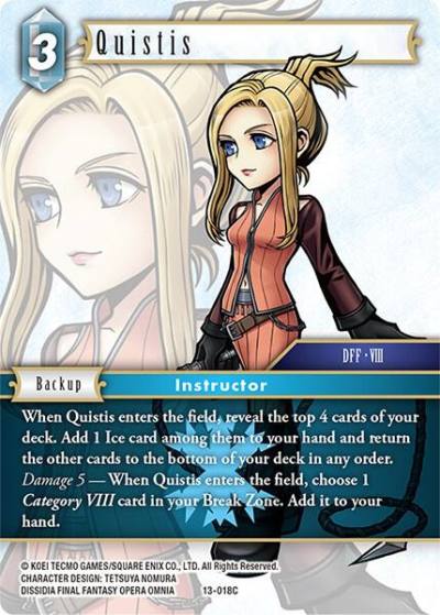 Quistis 13-018H Opus XIII: Crystal Radiance Final Fantasy card