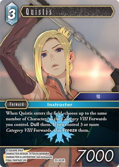 Quistis 22-022R Hidden Hope Final Fantasy card