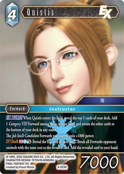 Quistis EX 9-023R Opus IX Final Fantasy card