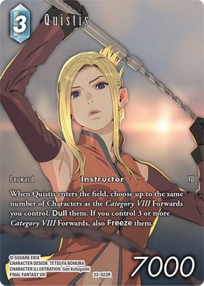 Quistis Full Art 22-022R Hidden Hope Final Fantasy card