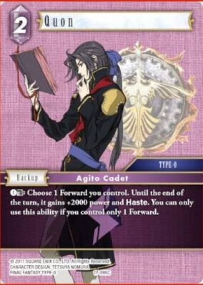 Quon 17-095C Rebellion's Call Final Fantasy card